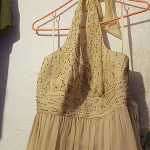 Sequence champagne dress